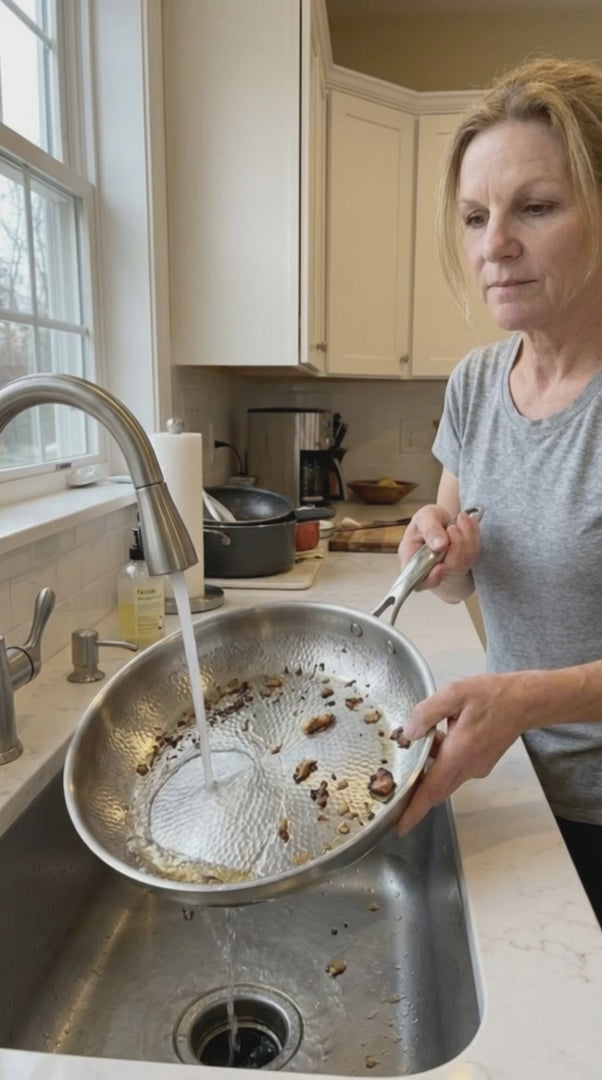Premium Pure Titanium Fry Pan: 100% PFAS-Free & Built for a Lifetime