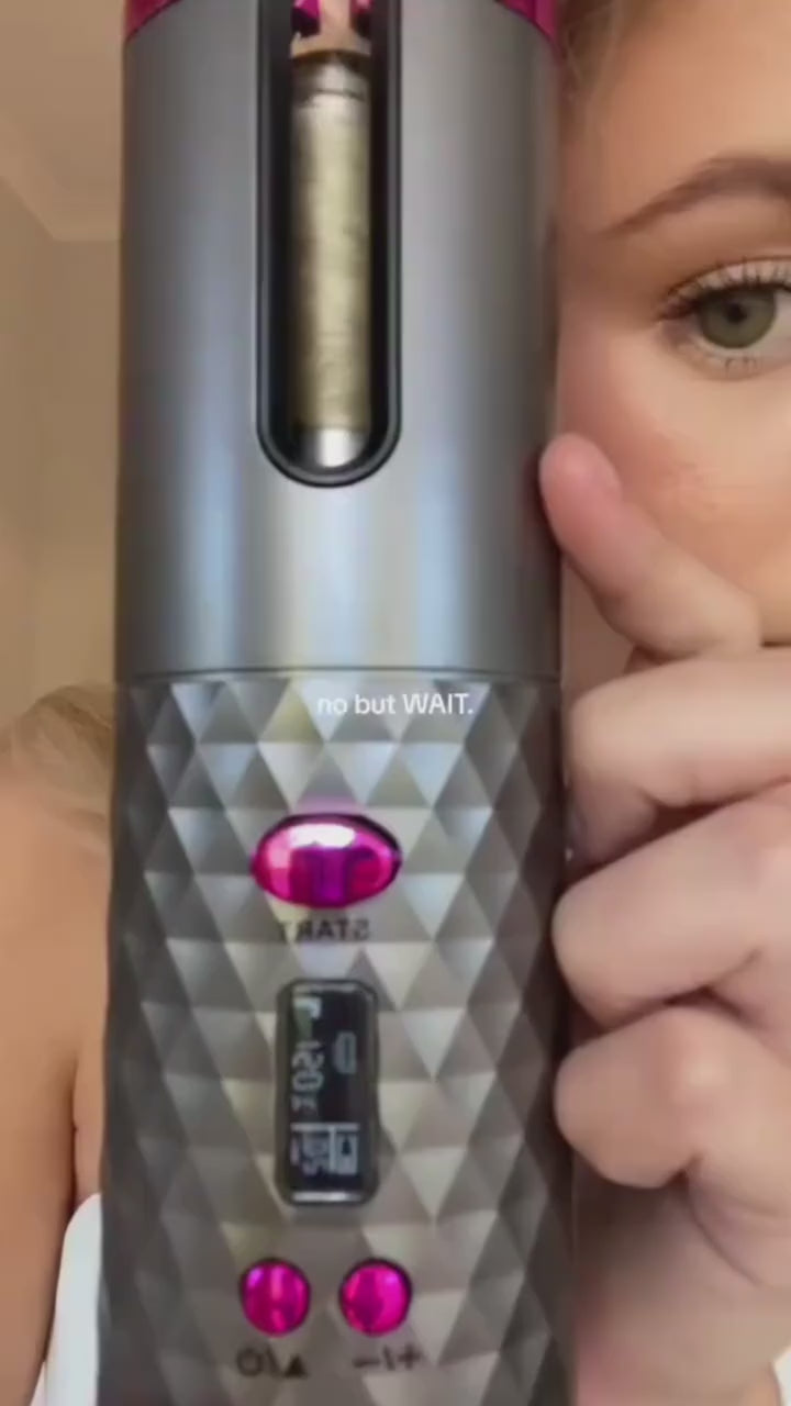 Cordless Auto-Rotating Hair Curler for Effortless, Everyday Curls