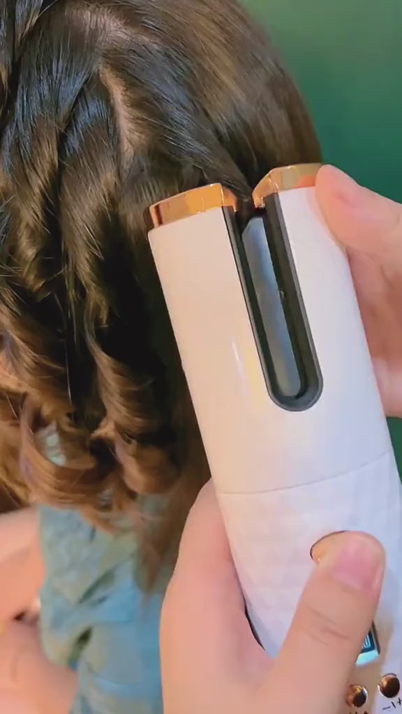 Cordless Auto-Rotating Hair Curler for Effortless, Everyday Curls