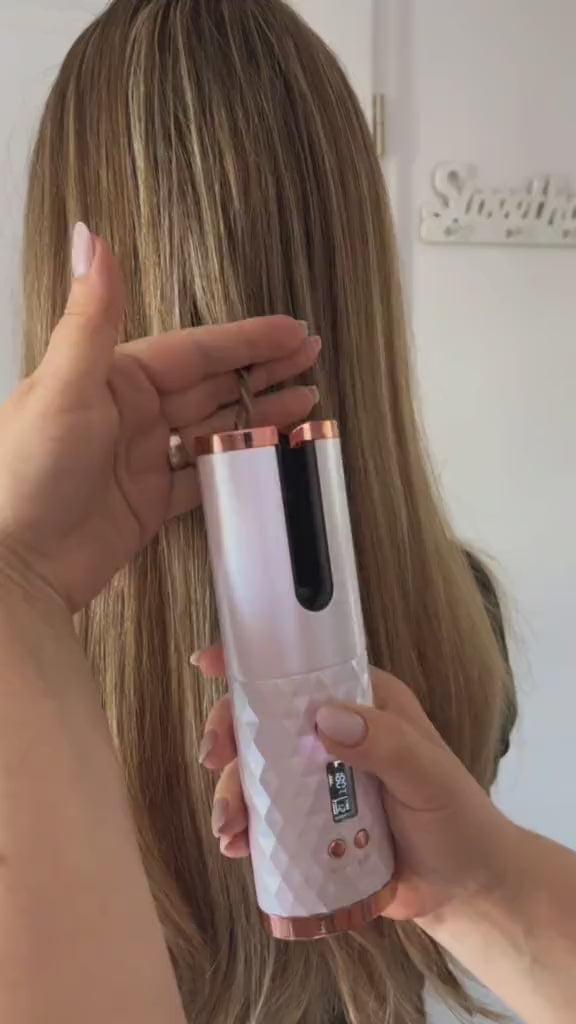 Cordless Auto-Rotating Hair Curler for Effortless, Everyday Curls