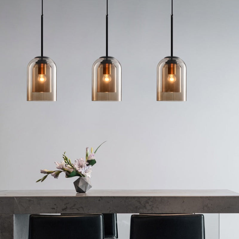 Glass Pendant Light | Modern Nordic Hanging Lamp | Meowbutter
