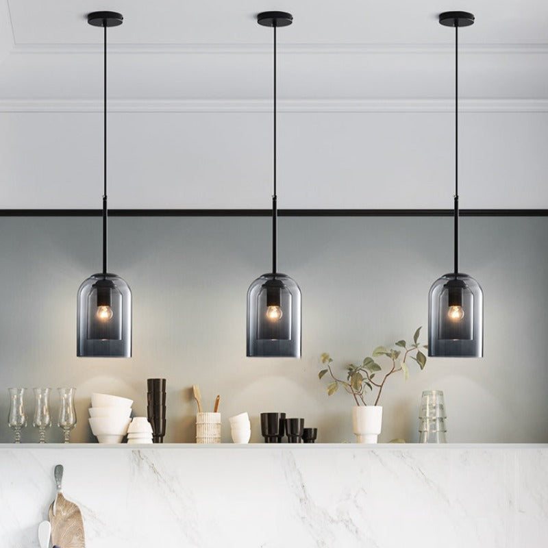 Glass Pendant Light | Modern Nordic Hanging Lamp | Meowbutter