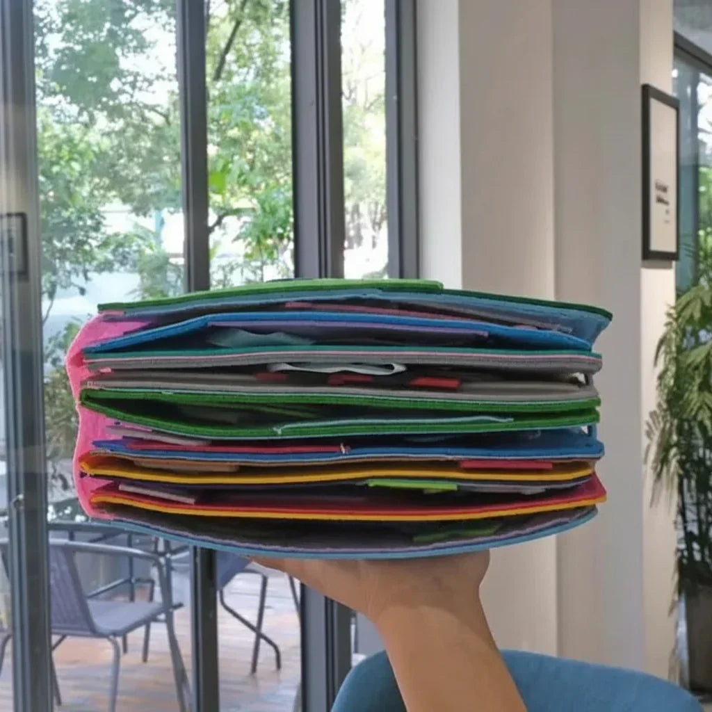 Montessori-filtboksett – 16 historietavler og avtakbare deler