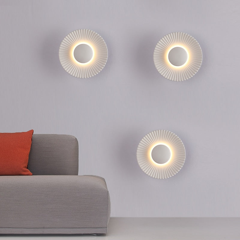 Lampada da parete Hasna SunRay | Design moderno a raggi di sole metallico | Meowbutter