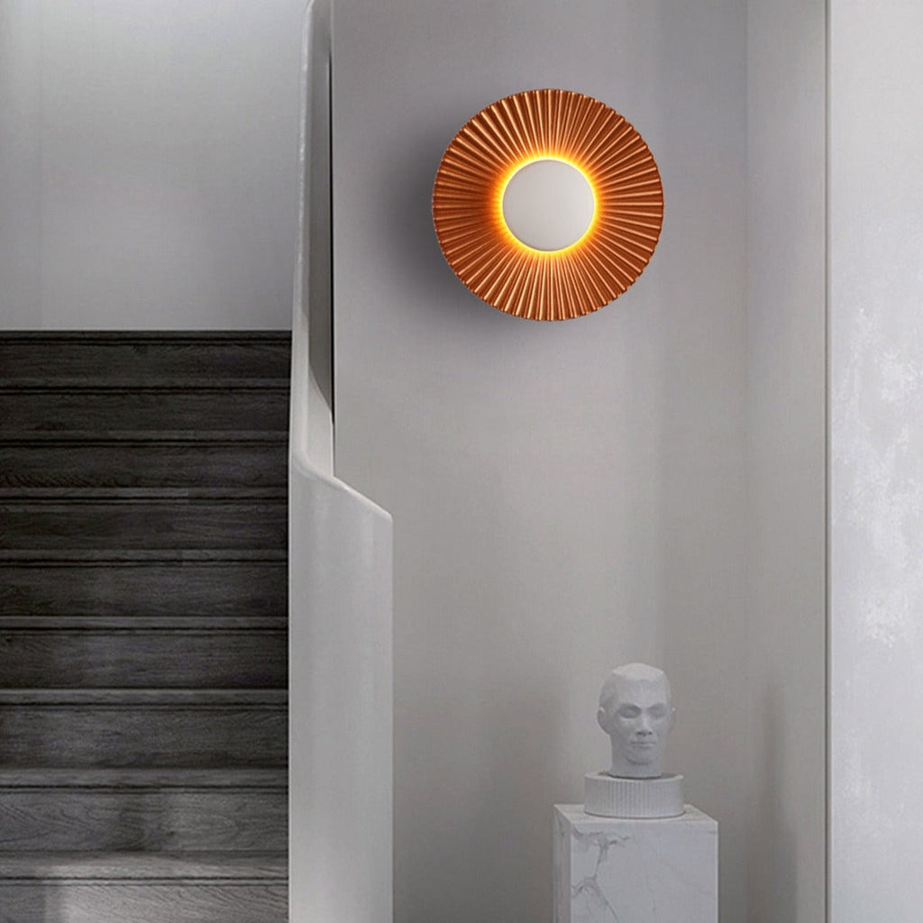 Lampada da parete Hasna SunRay | Design moderno a raggi di sole metallico | Meowbutter