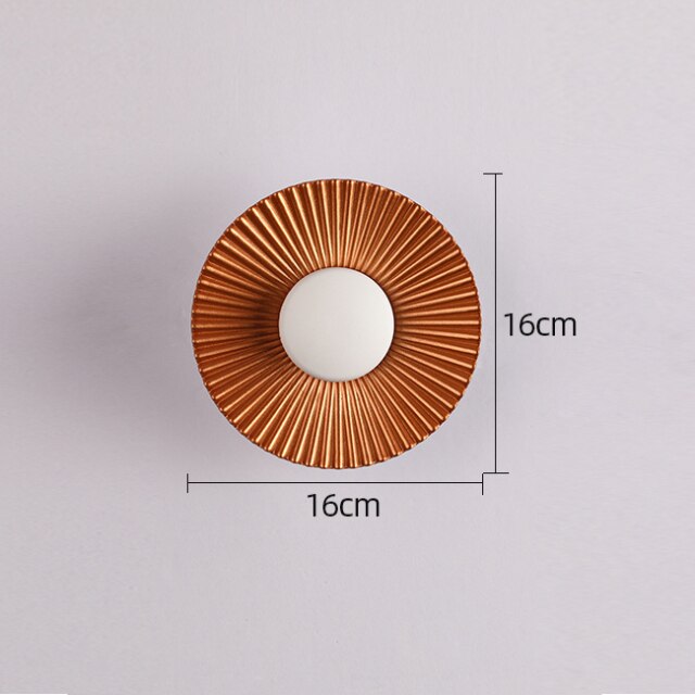 Lampada da parete Hasna SunRay | Design moderno a raggi di sole metallico | Meowbutter