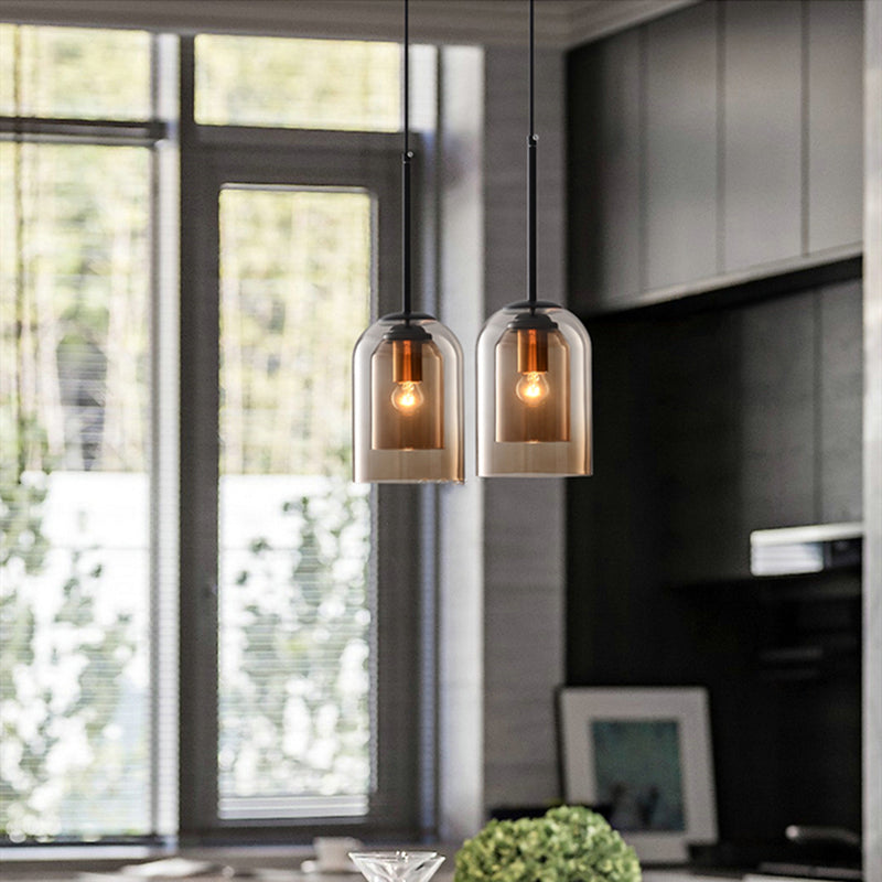 Glass Pendant Light | Modern Nordic Hanging Lamp | Meowbutter