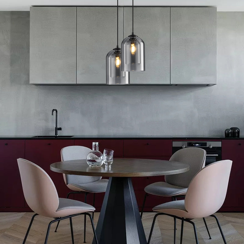 Glass Pendant Light | Modern Nordic Hanging Lamp | Meowbutter