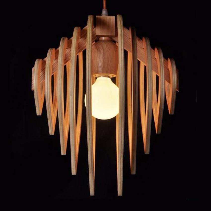 Scandinavian Solid Wood Hanging Light | Orntli