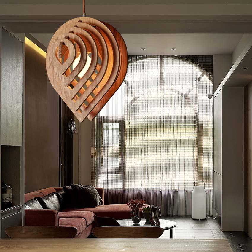Scandinavian Solid Wood Hanging Light | Orntli