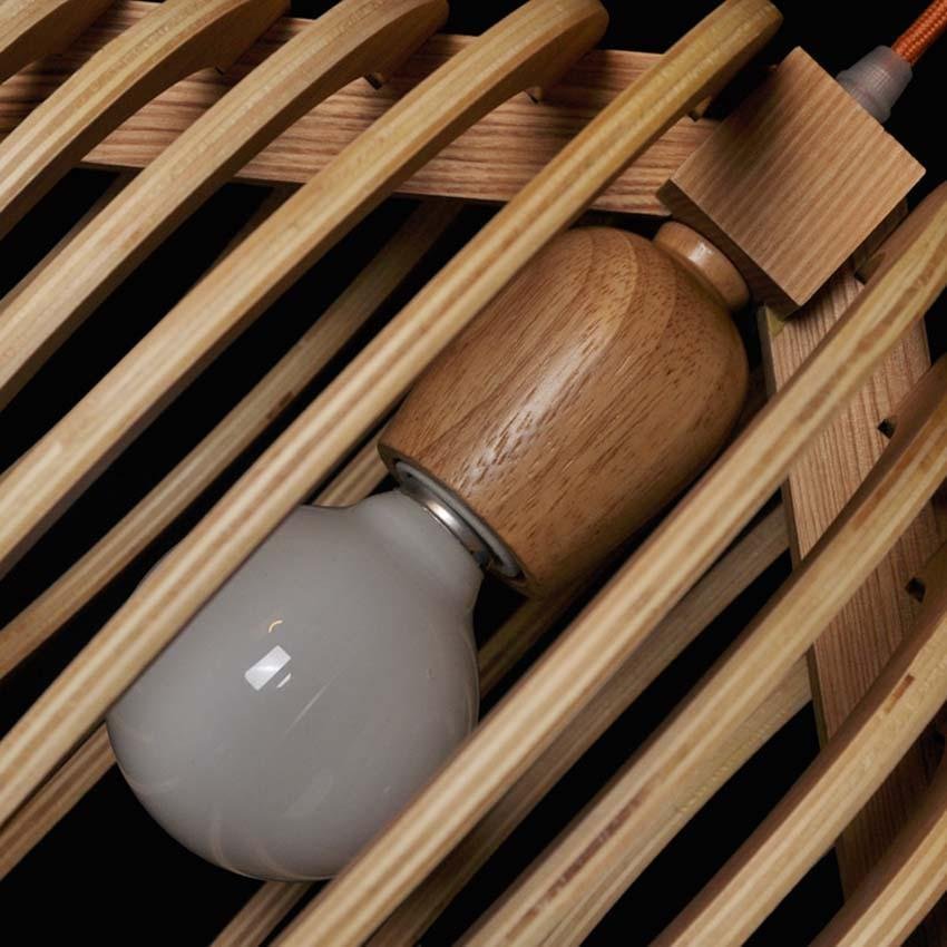 Scandinavian Solid Wood Hanging Light | Orntli