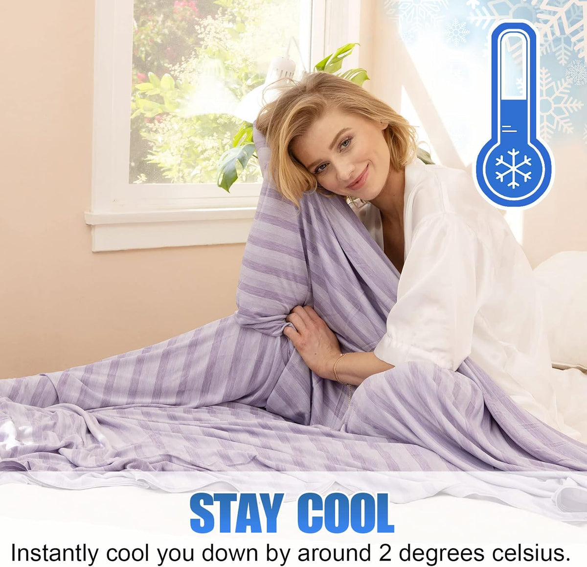 Lehká chladivá přikrývka Cool Comfort — dvouvrstvá regulace teploty