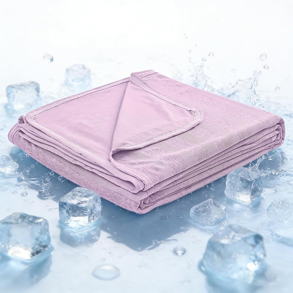 Chill Comfort Arc Chill Cooling Blanket — Lightweight, Breathable Double Layer Weave