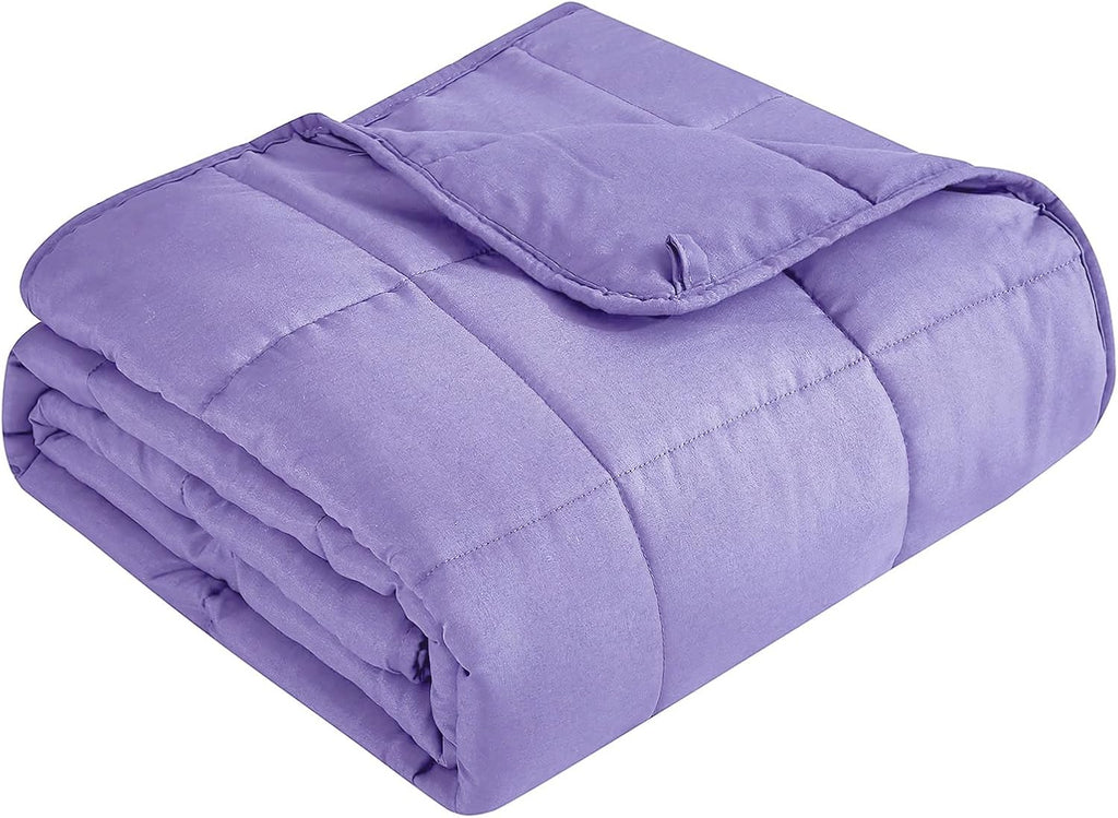 Pătură ponderată Cozy Comfort — țesătură din microfibră răcoritoare, umplutură cu reglare termică