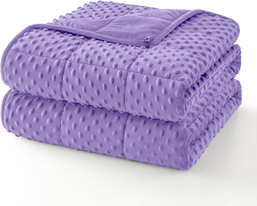 Cozy Comfort Gewichtsdecke mit Punktmuster — Kühlender Mikrofaserbezug, gleichmäßige Gewichtsverteilung