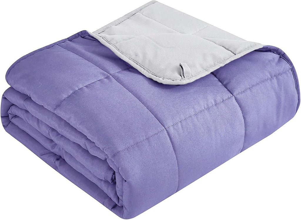 Pătură ponderată Cozy Comfort — țesătură din microfibră răcoritoare, umplutură cu reglare termică