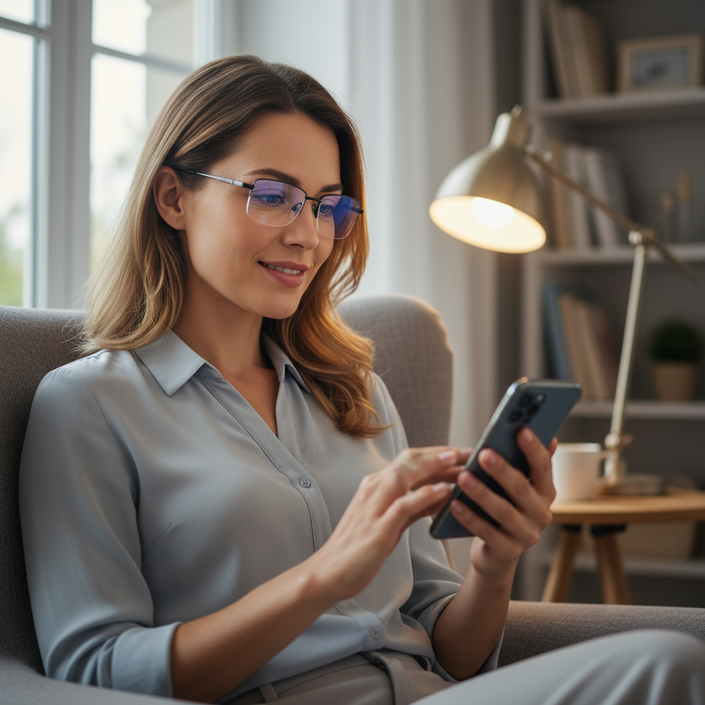Óculos de leitura multifocais progressivos — Revestimento das lentes resistente aos raios UV