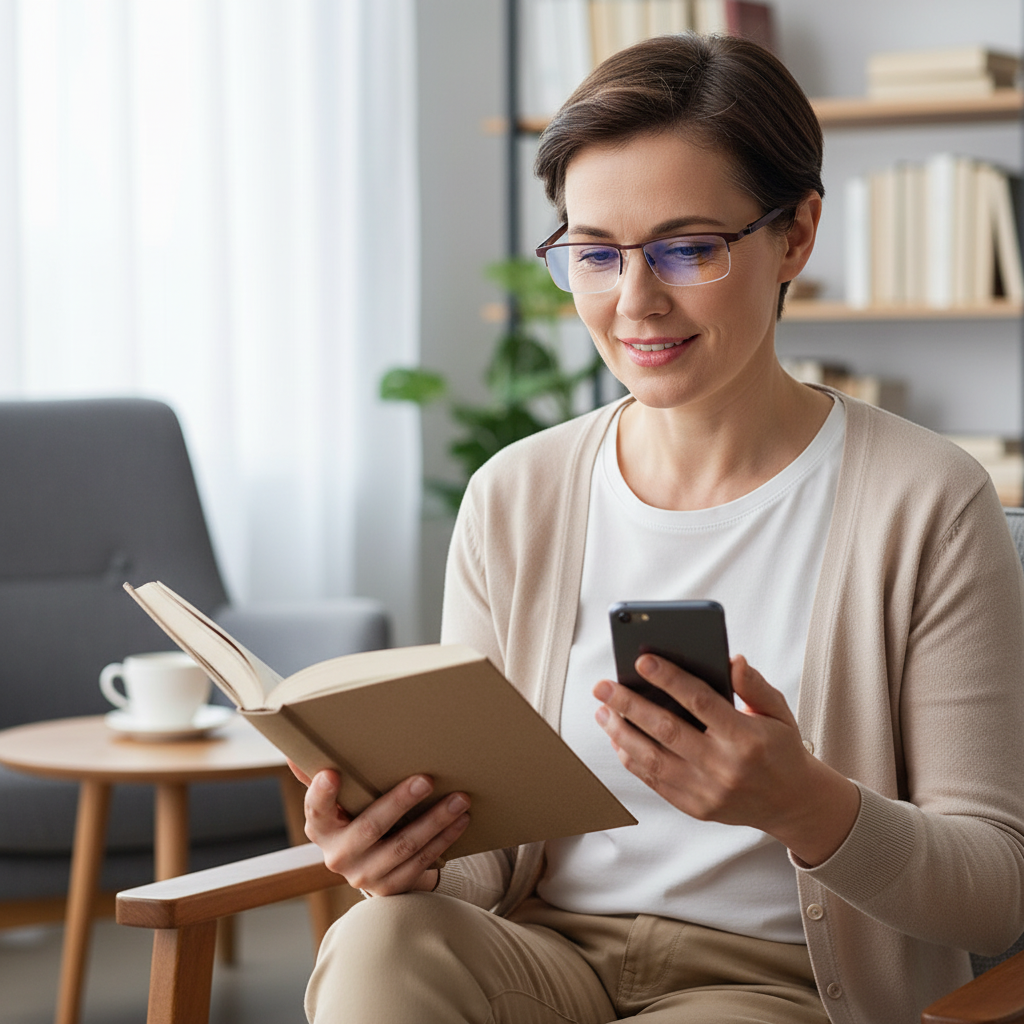 Óculos de leitura multifocais progressivos — Revestimento das lentes resistente aos raios UV