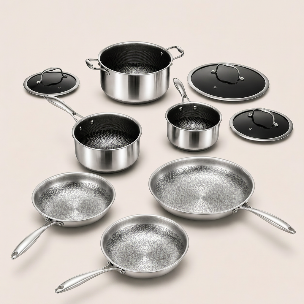 Premium Titanium Cookware Set for Effortless Cooking and Lifetime Durability