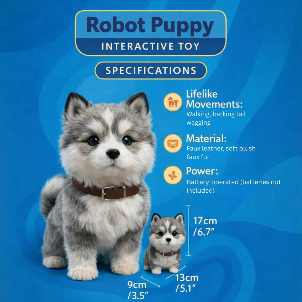 Robot Dog Interactive Dog Toy Robot Puppy Walking Tail Wagging | Meowbutter