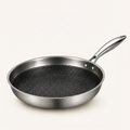 Premium Pure Titanium Fry Pan Pro for Effortless, Uncoated Cooking