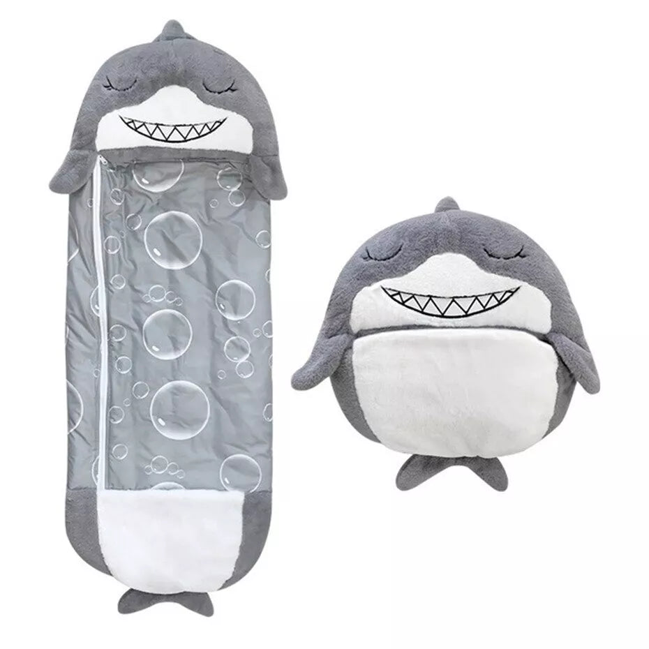 Kinderschlafsack mit Tiermotiv – weiches, gemütliches Design – lustiges Campingzubehör | meowbutter