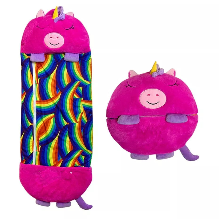Kinderschlafsack mit Tiermotiv – weiches, gemütliches Design – lustiges Campingzubehör | meowbutter