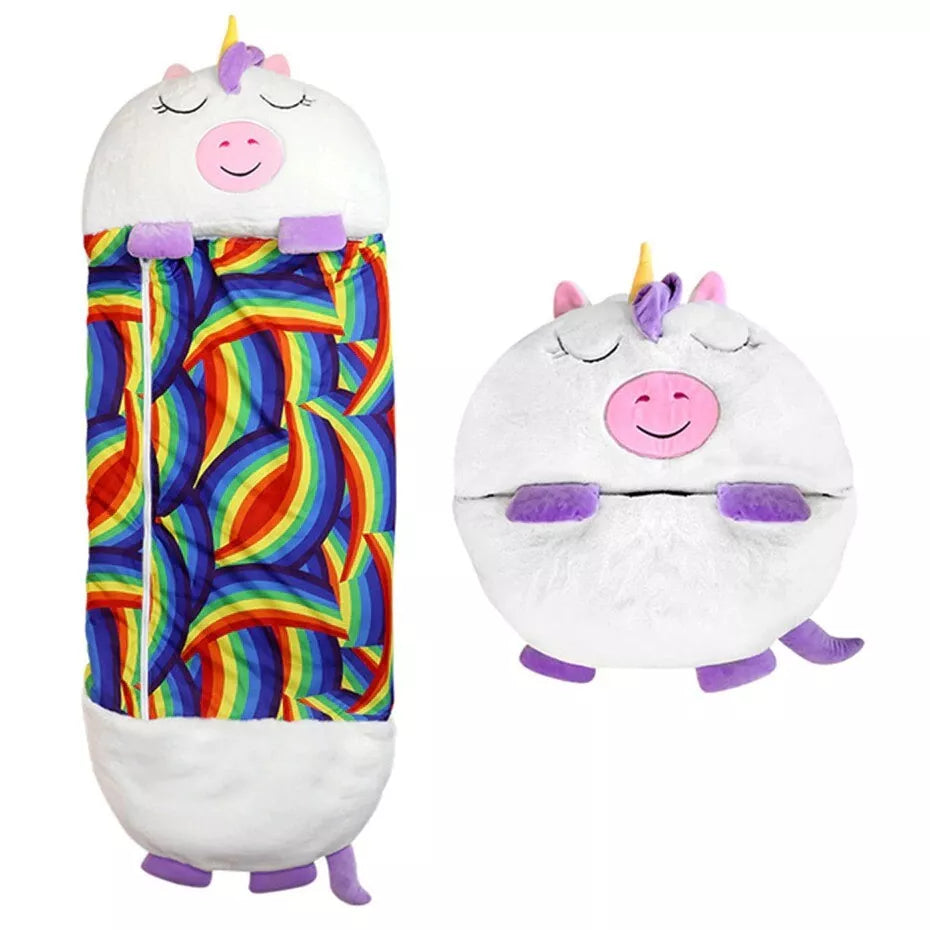 Kinderschlafsack mit Tiermotiv – weiches, gemütliches Design – lustiges Campingzubehör | meowbutter