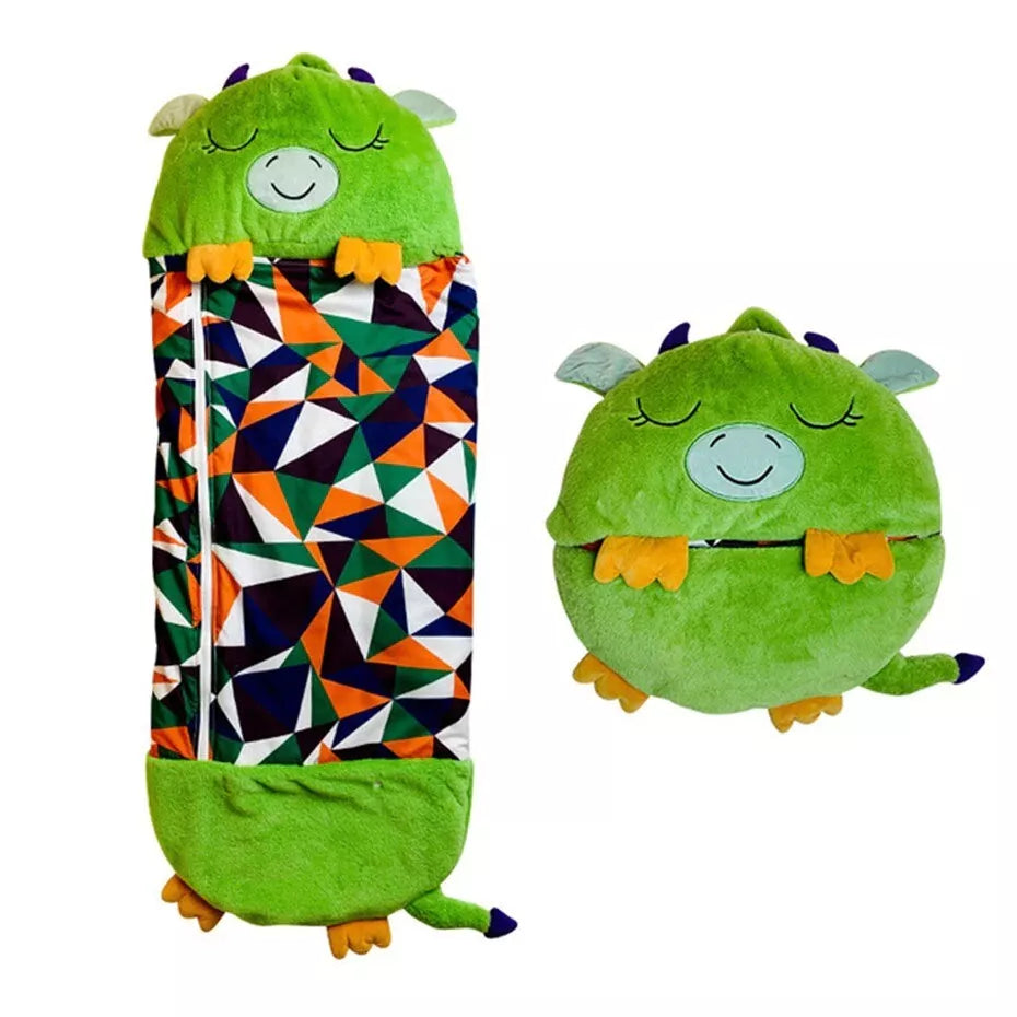 Kinderschlafsack mit Tiermotiv – weiches, gemütliches Design – lustiges Campingzubehör | meowbutter