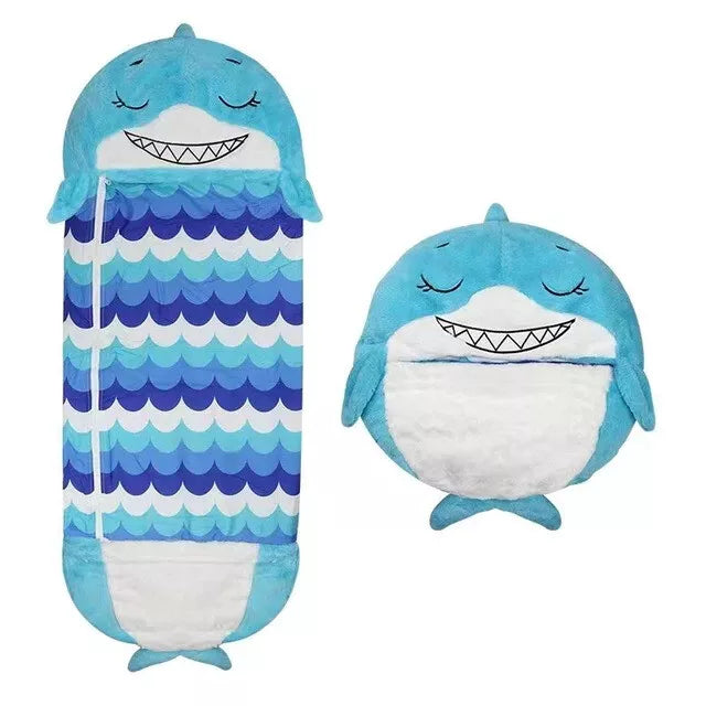 Kinderschlafsack mit Tiermotiv – weiches, gemütliches Design – lustiges Campingzubehör | meowbutter