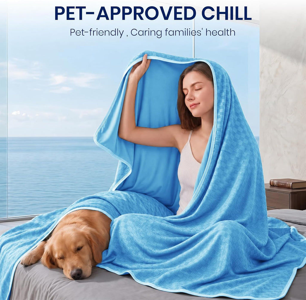 Chill Comfort Arc-Chill Technology Cooling Blanket — Soft Lightweight Fabric