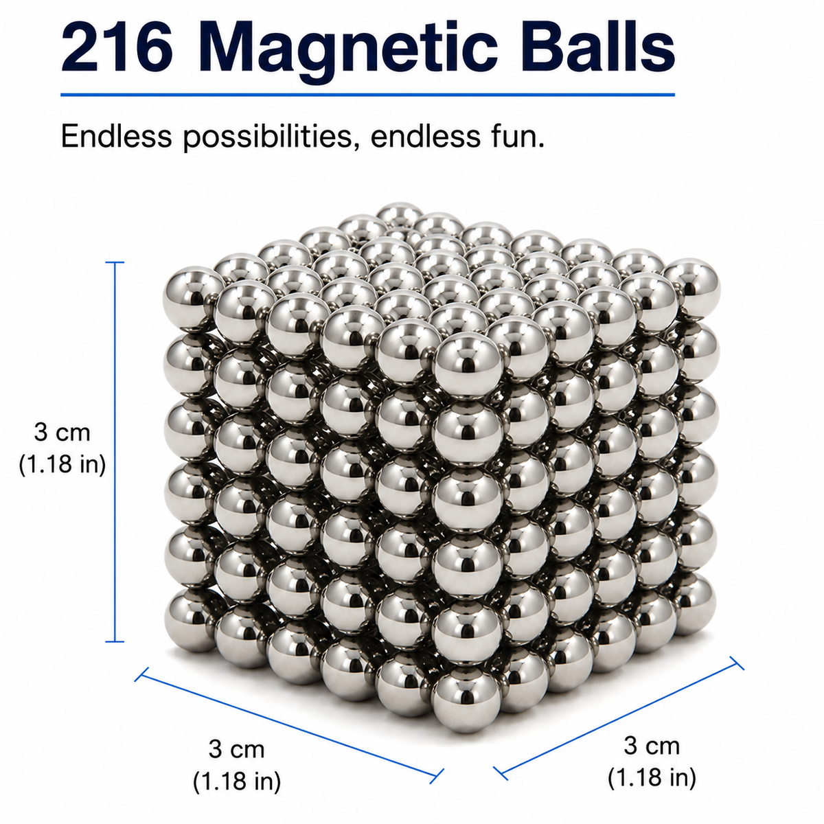 Magnetická stavebnice MagiBuild Sphere — 3D konstrukční sada s více osami