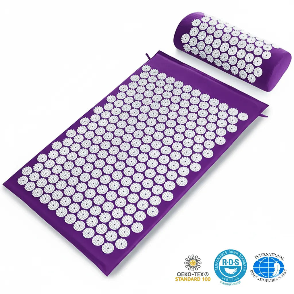 Acupressure Mat and Pillow Bundle for Relaxation