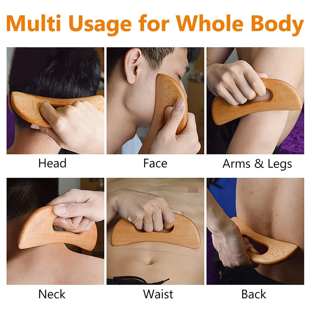 Gua Sha Wooden Massage Tool For Self Massage Daily Use