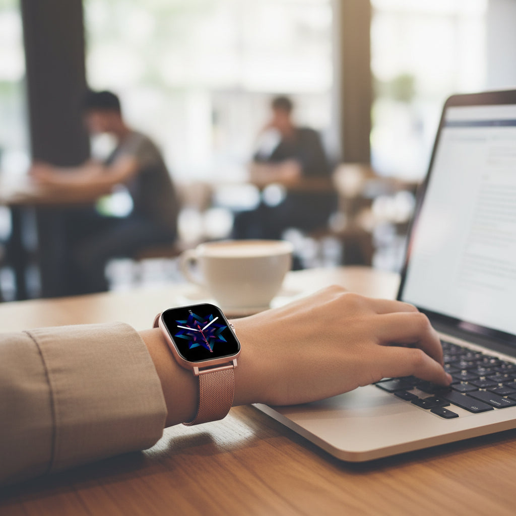 Orologio Smart per il Fitness con Monitoraggio Attività Quadrato | Meowbutter