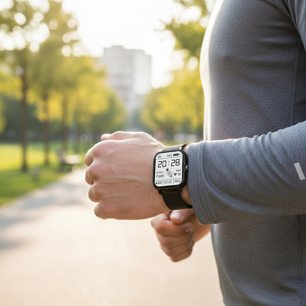 Orologio Smart per il Fitness con Monitoraggio Attività Quadrato | Meowbutter