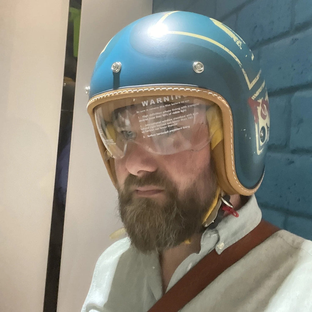 The Street King - Vintage Open Face Helmet - DOT & ECE Approved - Meowbutter
