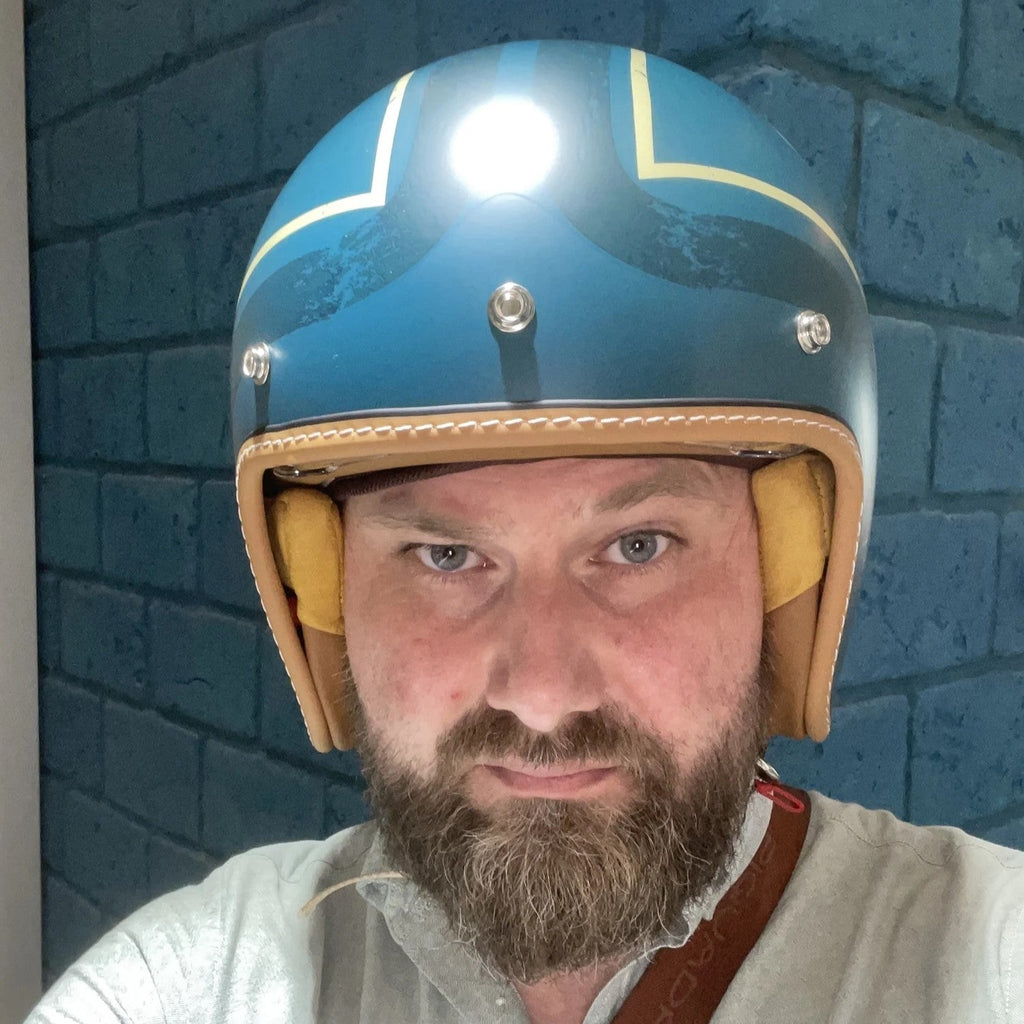 The Street King - Vintage Open Face Helmet - DOT & ECE Approved - Meowbutter