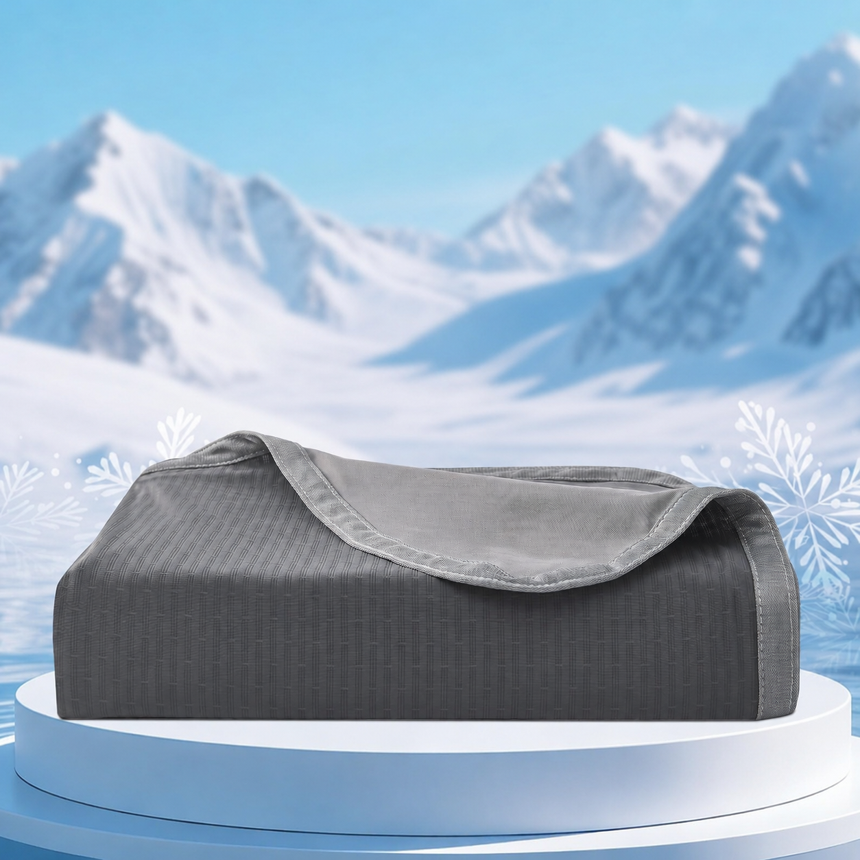 Chill Comfort Reversible Cooling Blanket — Breathable Design, Rapid Heat Extraction