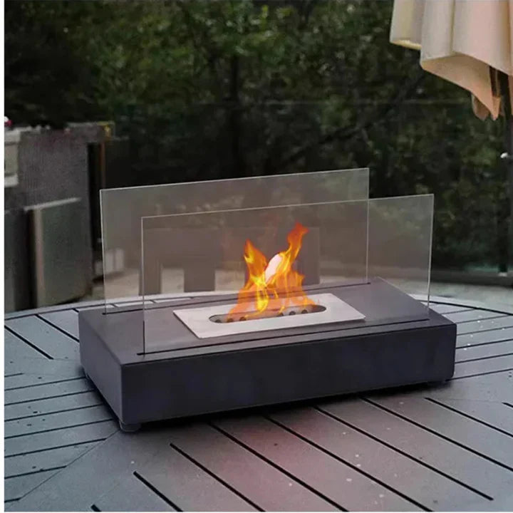 Tabletop Fire Pit with S'mores Maker Kit - Portable Mini Fireplace - Indoor & Outdoor | meowbutter