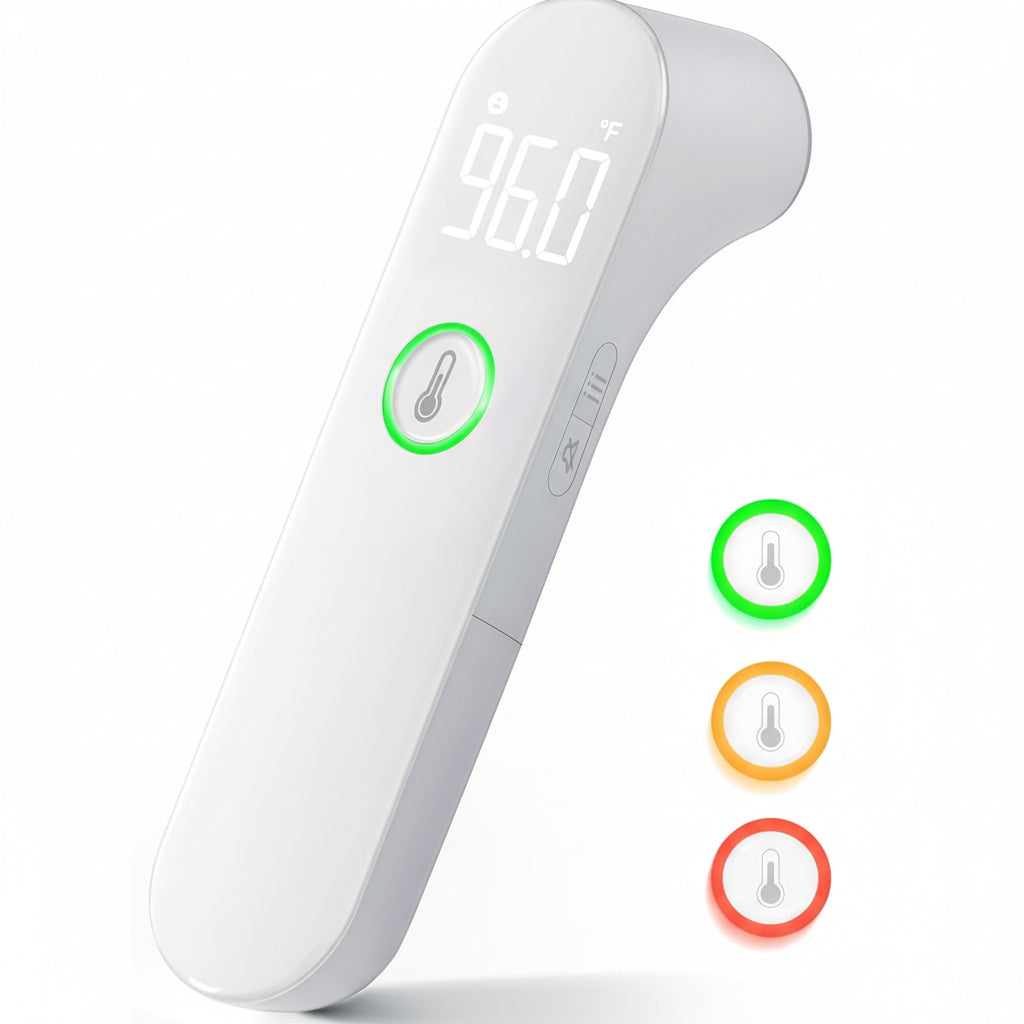 Digital Thermometer - Oral & Forehead Use - Fast Read Fever Meter For Family | meowbutter