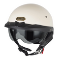 Casco de motocicleta estilo vintage alemán de media cara - Certificado DOT - Meowbutter
