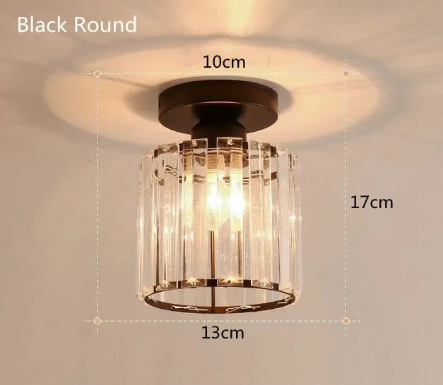 Lámpara de techo de cristal | Lámpara elegante para pasillos y corredores | Meowbutter