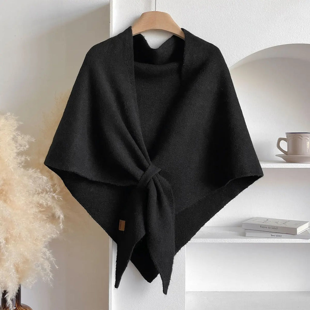 The Fleece Shawl With Elegant Draping And Lightweight Warmth