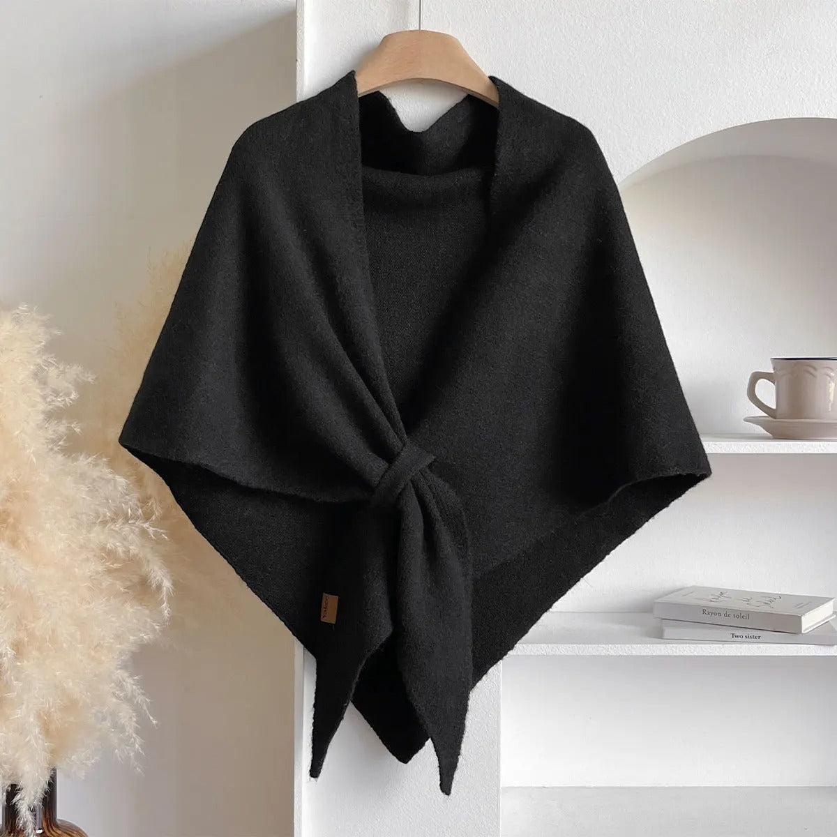 The Fleece Shawl With Elegant Draping And Lightweight Warmth