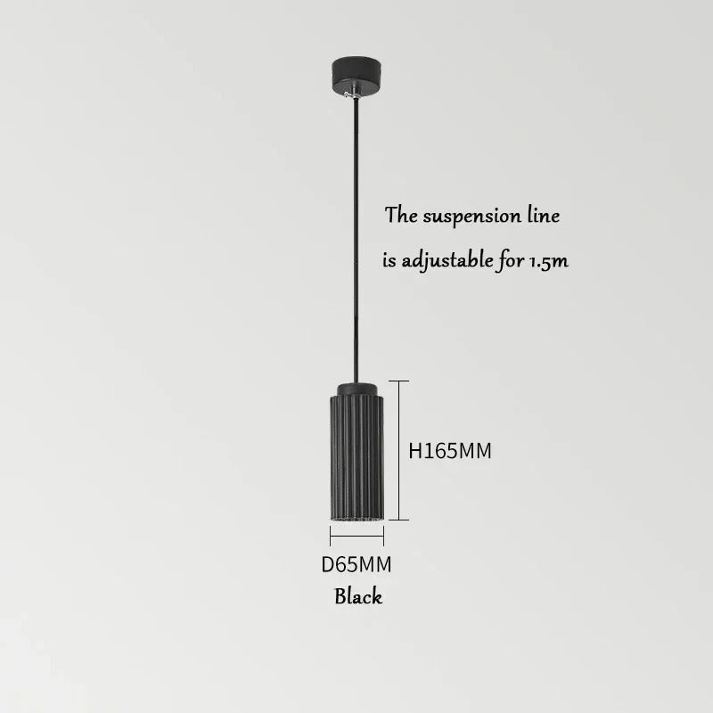 NordicGlow LED függesztett lámpa — bordázott fémtest, matt üveg búra