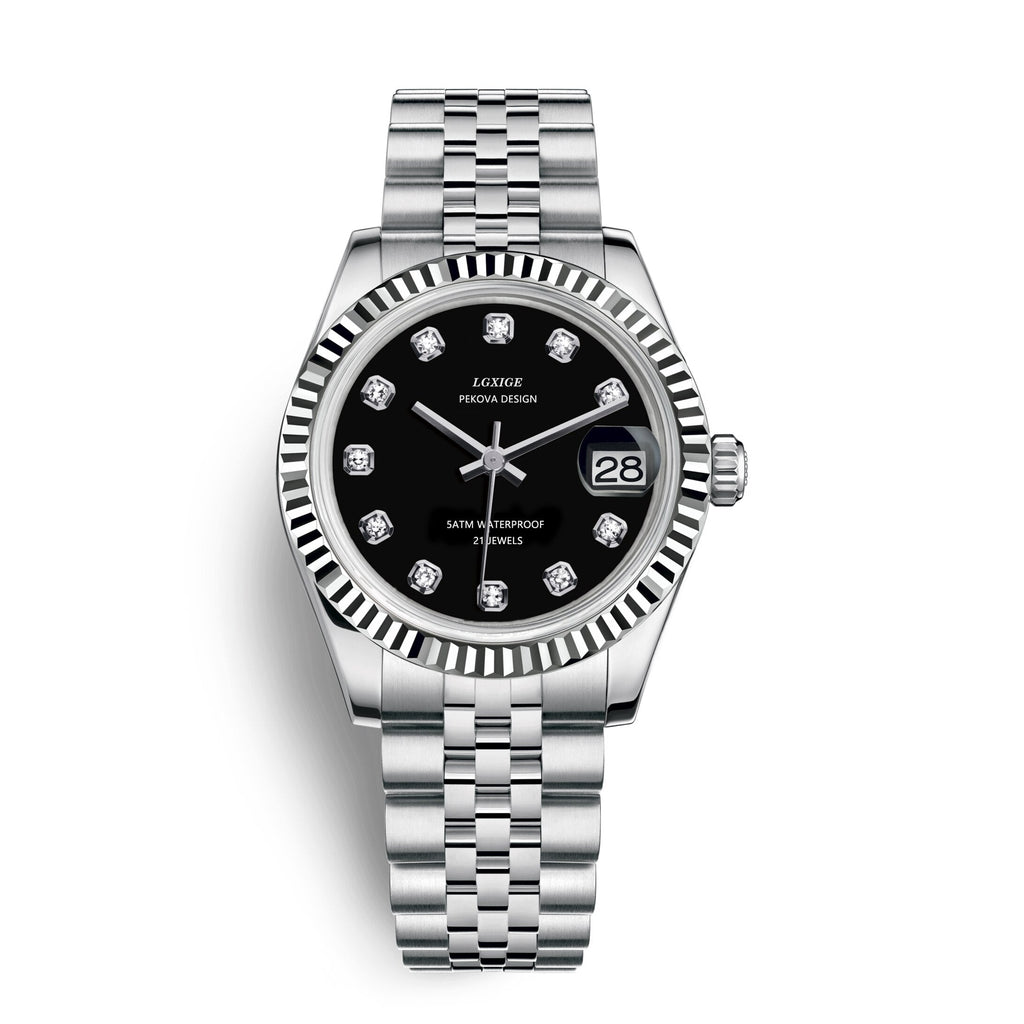 Stainless Steel Wristwatch - Classic Design - Water Resistant Timepiece | meowbutter