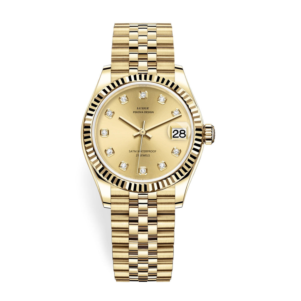 Stainless Steel Wristwatch - Classic Design - Water Resistant Timepiece | meowbutter