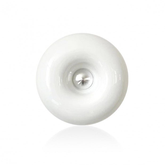 Bauhaus Modern Donut Lamp — LED Desk and Wall Light, Clear Glass Diffuser, Metal Frame