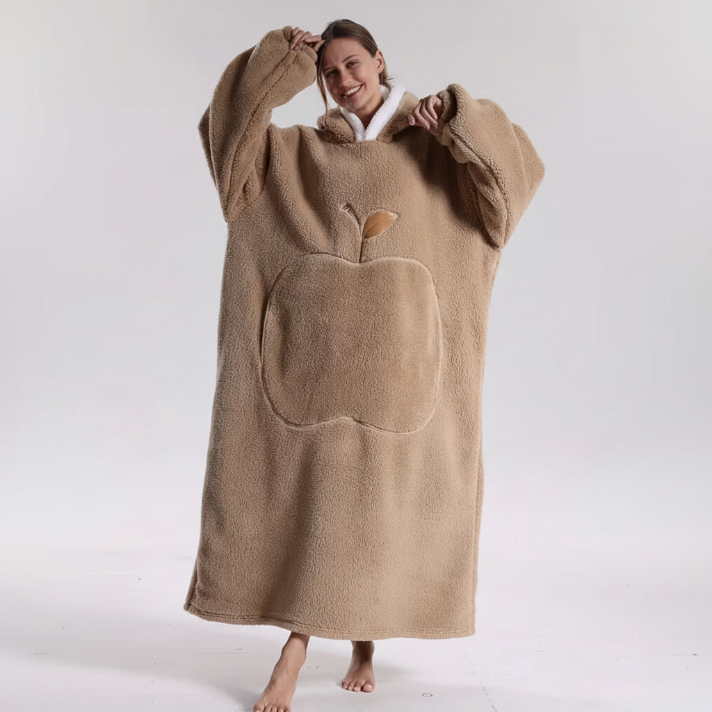 Oversized Plush Wearable Hoodie Blanket — Adults